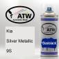Preview: Kia, Silver Metallic, 9S: 400ml Sprühdose, von ATW Autoteile West.
